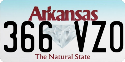 AR license plate 366VZO