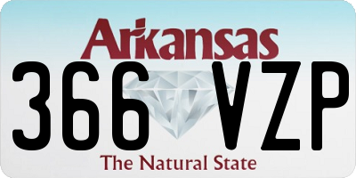AR license plate 366VZP
