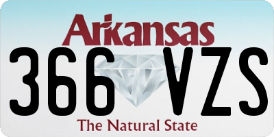 AR license plate 366VZS