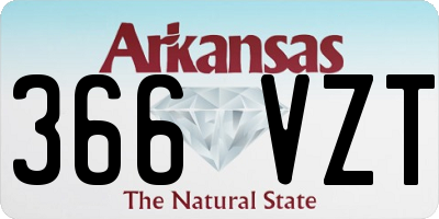 AR license plate 366VZT
