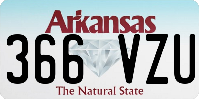 AR license plate 366VZU
