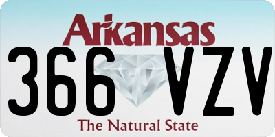 AR license plate 366VZV
