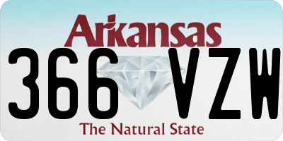 AR license plate 366VZW