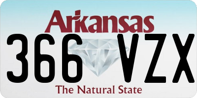 AR license plate 366VZX