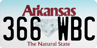 AR license plate 366WBC