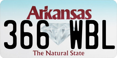 AR license plate 366WBL