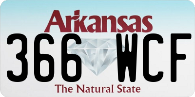 AR license plate 366WCF