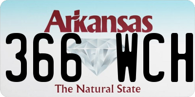 AR license plate 366WCH