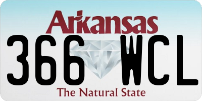 AR license plate 366WCL