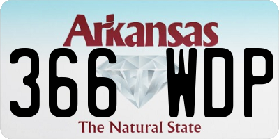 AR license plate 366WDP