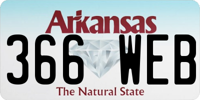 AR license plate 366WEB