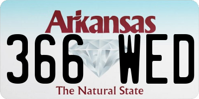 AR license plate 366WED