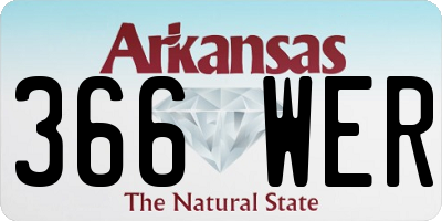 AR license plate 366WER