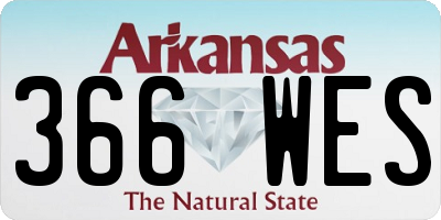 AR license plate 366WES