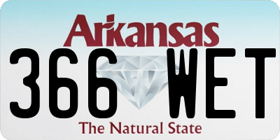 AR license plate 366WET