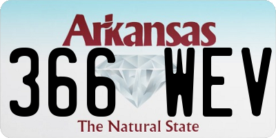 AR license plate 366WEV