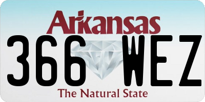 AR license plate 366WEZ