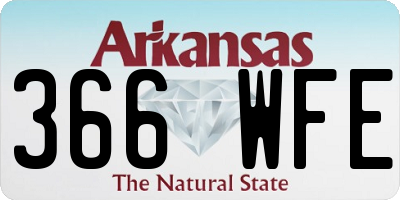 AR license plate 366WFE