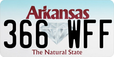 AR license plate 366WFF