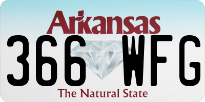 AR license plate 366WFG