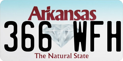 AR license plate 366WFH