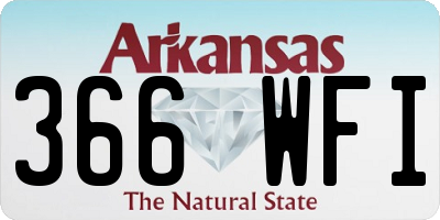 AR license plate 366WFI