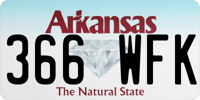 AR license plate 366WFK