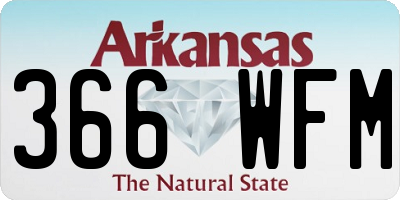 AR license plate 366WFM