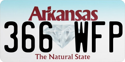 AR license plate 366WFP