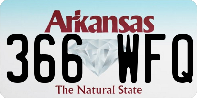 AR license plate 366WFQ