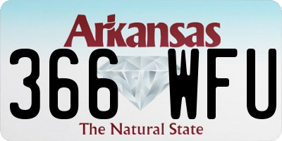 AR license plate 366WFU