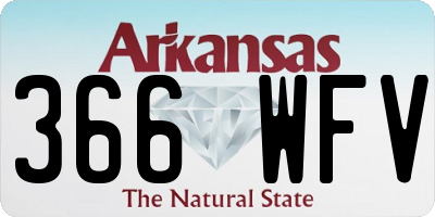 AR license plate 366WFV