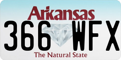 AR license plate 366WFX