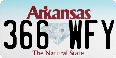 AR license plate 366WFY
