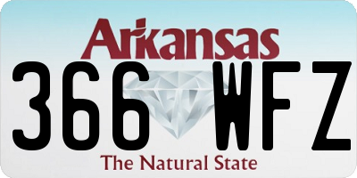 AR license plate 366WFZ
