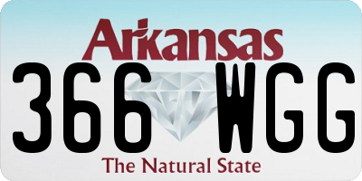 AR license plate 366WGG