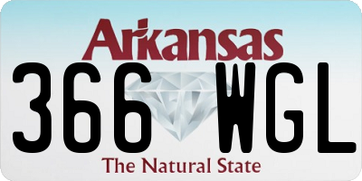 AR license plate 366WGL
