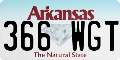 AR license plate 366WGT
