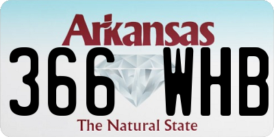 AR license plate 366WHB