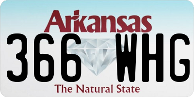 AR license plate 366WHG