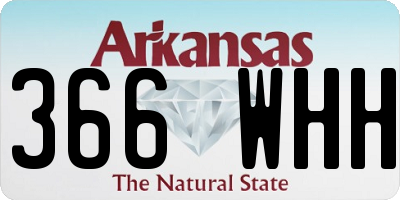 AR license plate 366WHH