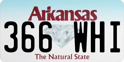 AR license plate 366WHI