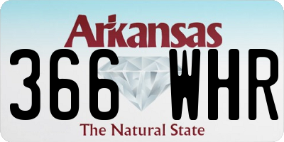 AR license plate 366WHR