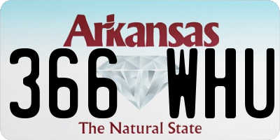 AR license plate 366WHU
