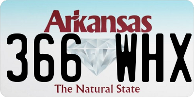 AR license plate 366WHX
