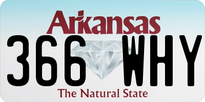 AR license plate 366WHY