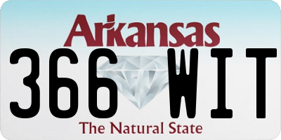AR license plate 366WIT