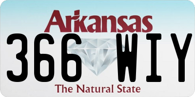 AR license plate 366WIY