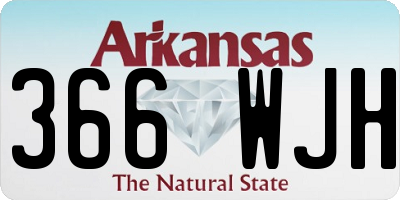 AR license plate 366WJH