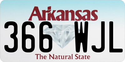 AR license plate 366WJL